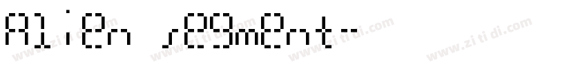 Alien segment字体转换